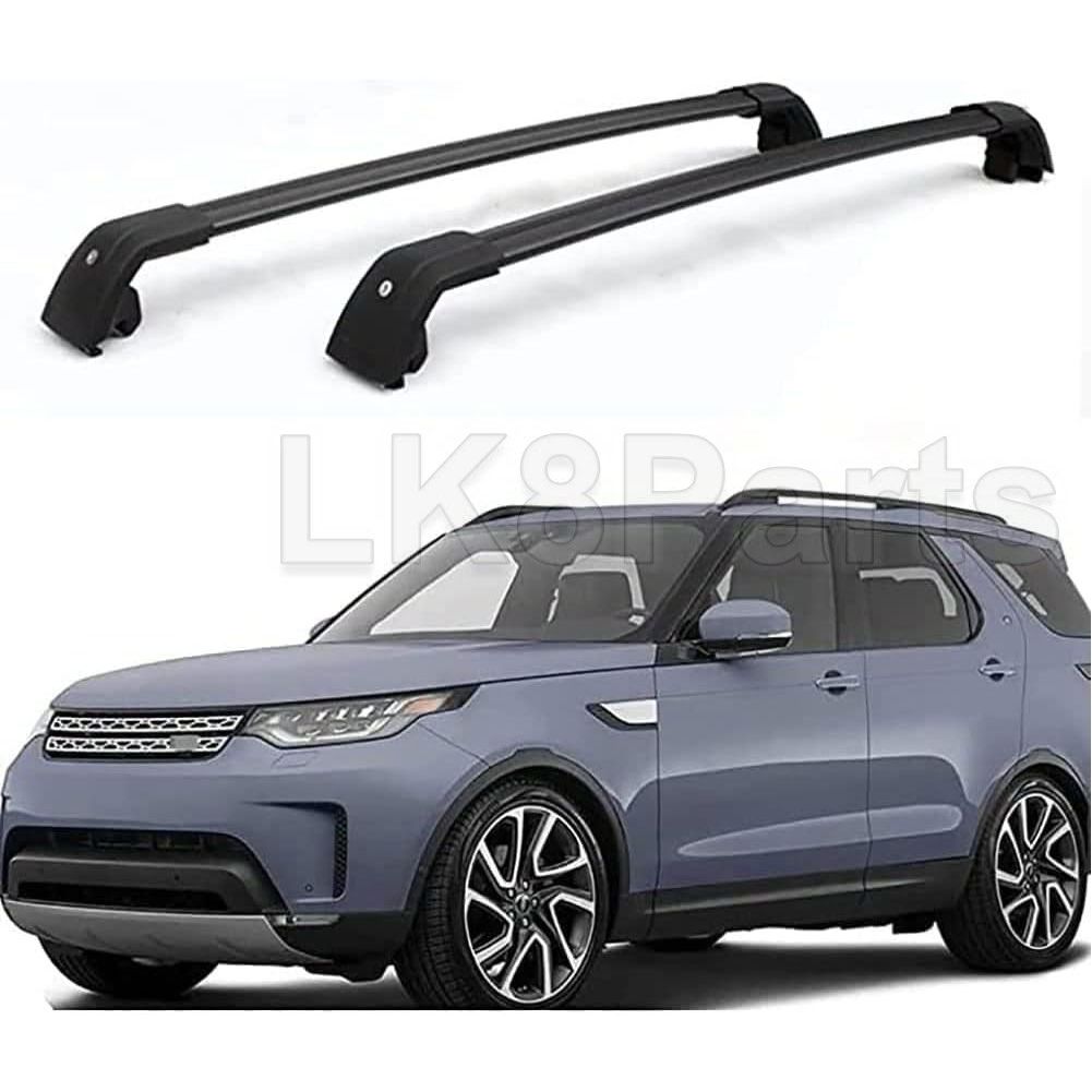 Black Roof Rail Cross Bars For Land Rover Discovery 5 (L462, 2017+) - Anti-Theft, Heavy Duty, Aftermarket