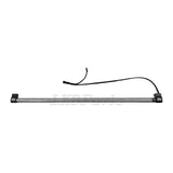 Rear cargo LED light installed in Land Rover Discovery 3 or 4 with aluminum clips and multiple lighting modes (red, yellow, white)