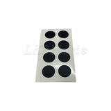 8x PDC Sensor Cover Stickers – Black (16mm)