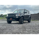 Lucky 8 LR4CFE Steel Winch Bumper for Land Rover LR4 – 3/16 inch U.S. steel, winch-ready, bolt-on bumper with black powder coat finish