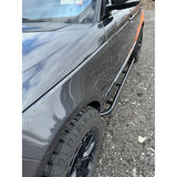 Proud Rhino Rock Sliders for Range Rover L405 – 3/16 inch thick steel, frame-mounted with EAS compressor protection and matte powder coat