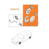 5.0L Supercharged V8 Terrafirma Drilled and Grooved Ceramic Pads Brake Kit