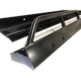 Lucky 8 CFE Rock Sliders for LR3 & LR4. 3/16" U.S. steel, mounts to rocker panels, bolt-on, USA-made. Reinforced body protection for serious off-road use.