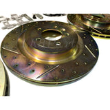 5.0L Supercharged V8 Terrafirma Drilled and Grooved Ceramic Pads Brake Kit