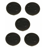 75mm pewter alloy wheel center cap set ANR2391LAL – fits Defender, Discovery 1, and Range Rover Classic – genuine with Land Rover logo.