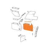 OEM CAS100900 CAS100910 mud flap set for Land Rover Discovery II (1999–2004). Genuine protection for front or rear fitment.