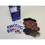 EBC Brake Kit for Land Rover Discovery 2 (1999–2004) featuring dimpled GD Sport rotors and red-coated Ultimax 2 brake pads