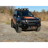 Proud Rhino A-Bar Winch Bumper for Land Rover Defender L663 – Heavy-duty steel front bumper with winch mount and A-bar guard for 2020–present models