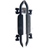 Lucky 8 CFE Defender side steps in Union Jack, 4 Bar, and Gotham styles – budget-friendly aluminum steps for Defender 90, 110, and 130