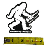 Yeti Winter Romp Champion Sticker 4x4 vinyl limited edition for Rover fans