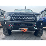 Lucky 8 LR4CFE Steel Winch Bumper for Land Rover LR4 – 3/16 inch U.S. steel, winch-ready, bolt-on bumper with black powder coat finish