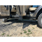 Lucky 8 CFE Rock Sliders for LR3 & LR4. 3/16" U.S. steel, mounts to rocker panels, bolt-on, USA-made. Reinforced body protection for serious off-road use.