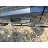 Lucky 8 CFE Rock Sliders for LR3 & LR4. 3/16" U.S. steel, mounts to rocker panels, bolt-on, USA-made. Reinforced body protection for serious off-road use.
