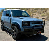 Proud Rhino A-Bar Winch Bumper for Land Rover Defender L663 – Heavy-duty steel front bumper with winch mount and A-bar guard for 2020–present models