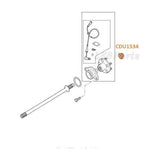 CDU1534L Axle Nut – Front/Rear (Single or Pair)