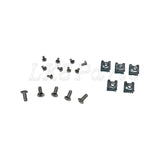 4-light roof pod kit mounted on Land Rover Discovery 3 or 4 with gloss black finish and adhesive no-drill install