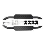 Lucky 8 CFE Defender side steps in Union Jack, 4 Bar, and Gotham styles – budget-friendly aluminum steps for Defender 90, 110, and 130