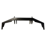 Lucky 8 CFE steel front bumper for Land Rover Discovery 1 and 2 – stock-style, non-winch, satin black powder-coated finish
