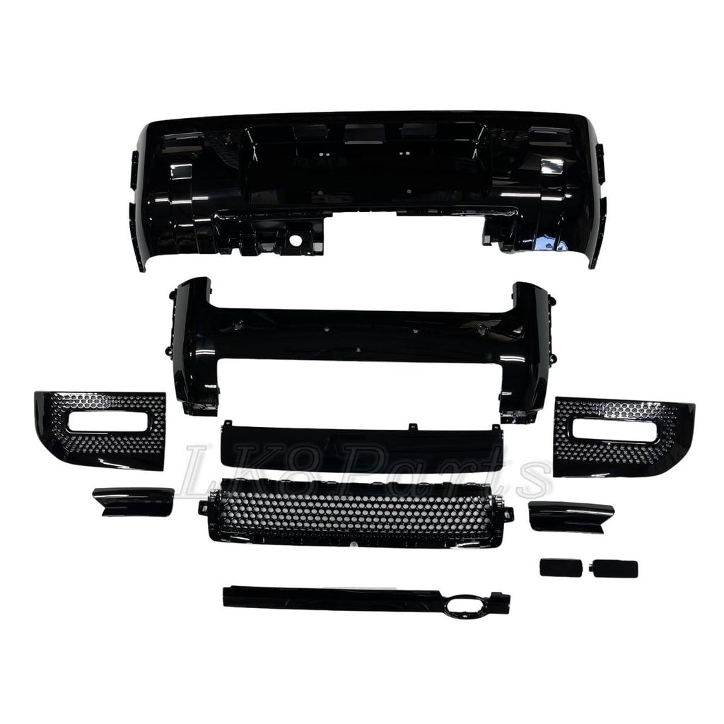 LK8-DEF20-334 Gloss Black Bumper & Grille Kit Defender 2020+