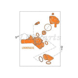 LR005631 Thermostat Tube & Housing – fits 4.4L V8 LR3, Range Rover Sport, and Range Rover – aftermarket, OEM, or upgraded aluminum