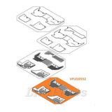 New Defender L663 110 Genuine Rubber Floor Mat Kit