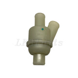 OEM 180-degree low-temp thermostat PEL500110G – fits Discovery 2 with 4.0 or 4.6 V8 – replaces factory 193°F thermostat.