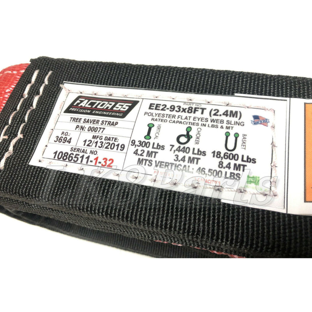 00077 – Factor 55 Tree Saver Strap (8' x 3