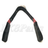 Factor 55 Shorty II Polyester Strap 2" Black and Red 00078