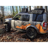 Proud Rhino Rock Sliders for Land Rover LR3 and LR4 – Frame-mounted 3/16 inch thick U.S. steel with EAS compressor protection and matte finish