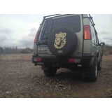 Terrafirma TF090 heavy-duty rear bumper with swivel recovery eyes for Land Rover Discovery II L318 1999–2004