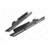 Terrafirma TF809 heavy-duty steel rock sliders with tree bars for Land Rover Discovery 2, black powder-coated with bolt-on installation