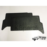 Front & Rear Rubber Floor Mats Set GENUINE
