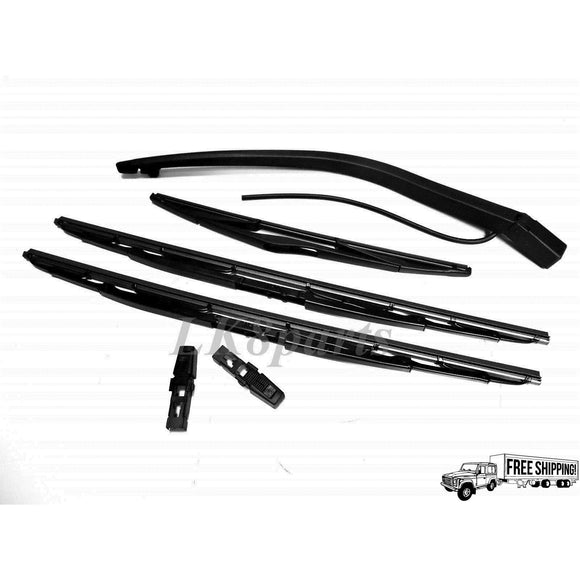 FRONT & REAR WIPER BLADE + ARM & CLIPS