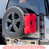 BA Tents Rear Tire Side Mounting Platform for Recovery Boards or Rototpax and Highlift Jack, Assembly Complete with Strap