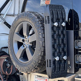 BA Tents Rear Tire Side Mounting Platform for Recovery Boards or Rototpax and Highlift Jack, Assembly Complete with Strap