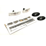 Badge Emblem Plate Ovals & Clear Side Marker Kit