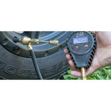ARB510L digital E-Z Deflator tire gauge with backlit display and extended stem for fast and accurate tire pressure adjustment during off-road recovery