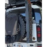 BA Tents Rear Tire Side Mounting Platform for Recovery Boards or Rototpax and Highlift Jack, Assembly Complete with Strap