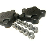 Land Rover steel wheel center cap and lug nut kit with 4 genuine caps and 20 OEM lug nuts for Defender and Terrafirma wheels