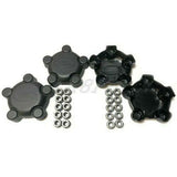 Land Rover steel wheel center cap and lug nut kit with 4 genuine caps and 20 OEM lug nuts for Defender and Terrafirma wheels