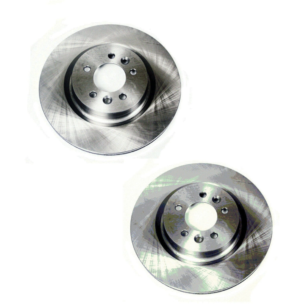 thumbnail image 2 of Detroit Axle Rear Drilled & Slotted Brake Rotors For Land Rover LR3/LR4 & Sport 05-13 2 of 3