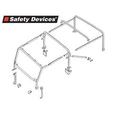 Safety Devices 8-point Soft Top Conversion Roll Cage - D90