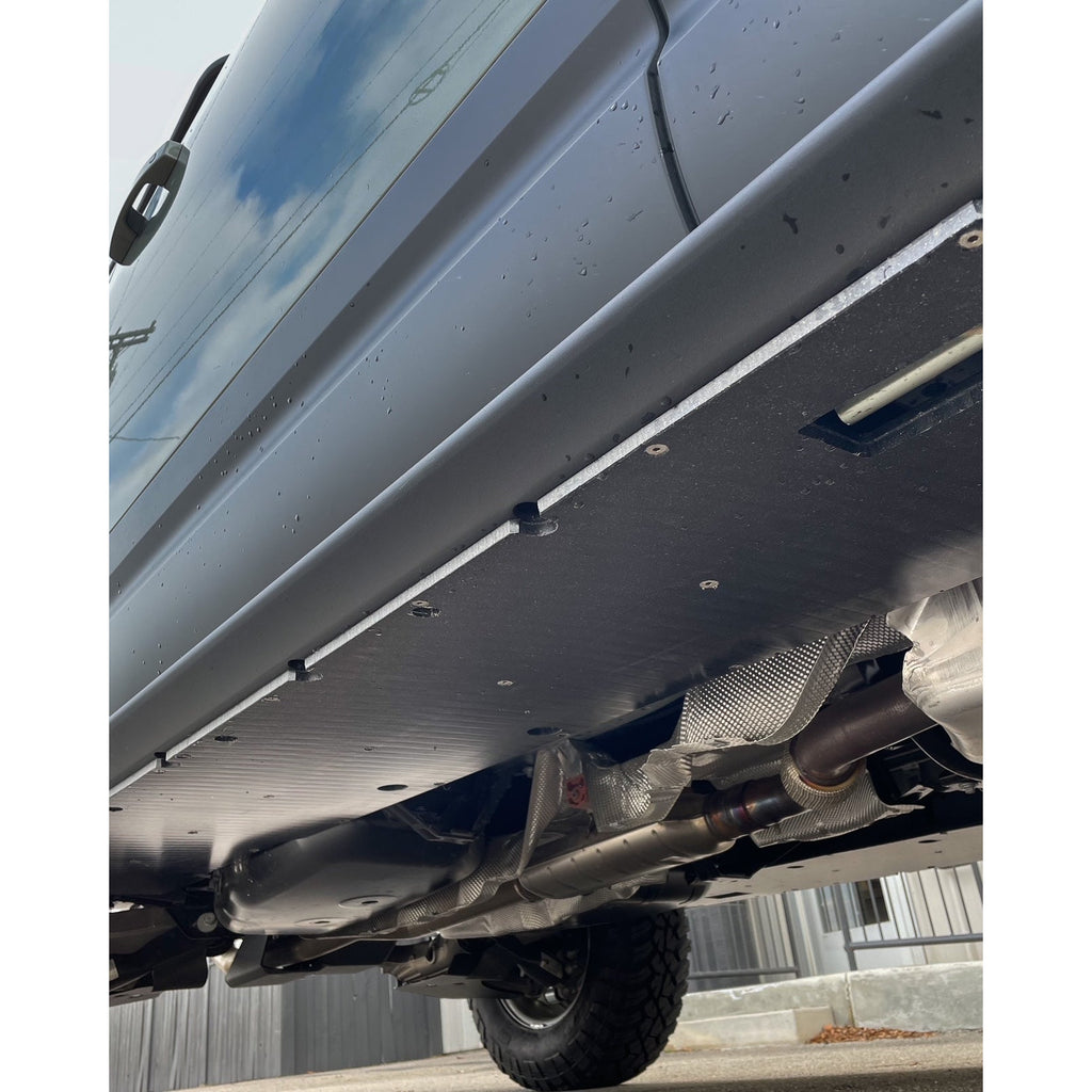 Defender L663 110 Aluminum Rock Sliders by Sarek Lucky8 Off Road