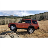 Terrafirma 3-inch TFXT Plus Lift Kit for Land Rover Discovery 2 – complete suspension upgrade with shocks, springs, brake lines, and sway bar links