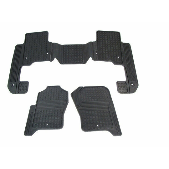 Front and Rear Rubber Floor Mat Set