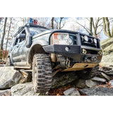 Proud Rhino Steel Winch Bumper for Land Rover LR3 – USA-made heavy-duty front bumper, winch-ready with light mounts, fits 2005–2009 LR3