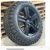 TuffAnt Black 18" Black Alloy wheel set of 5