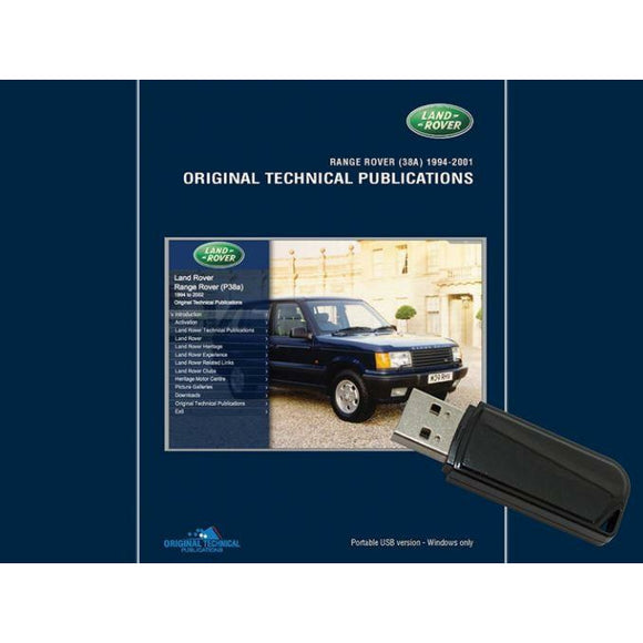 Land Rover Original Technical Service Publication LTP3005 P38