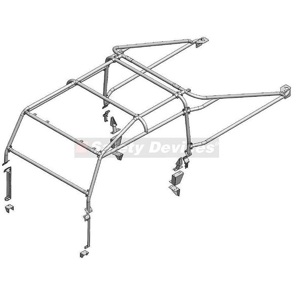Safety Devices Defender 130 Double Cab Pickup 6-point External Roll Cage