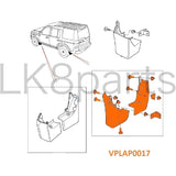 VPLAP0017 rear mudflaps kit fits Land Rover LR3/Discovery 3 and LR4/Discovery 4 (L319)